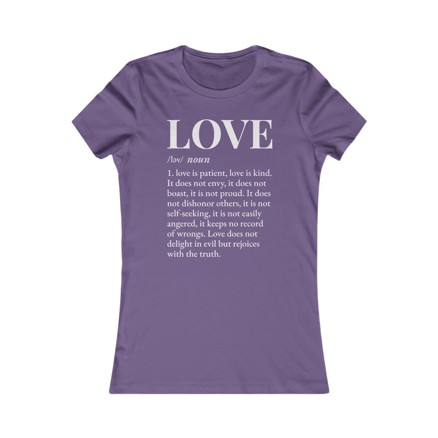 Love defined by 1 Corinthians 13:4-6 - Women
