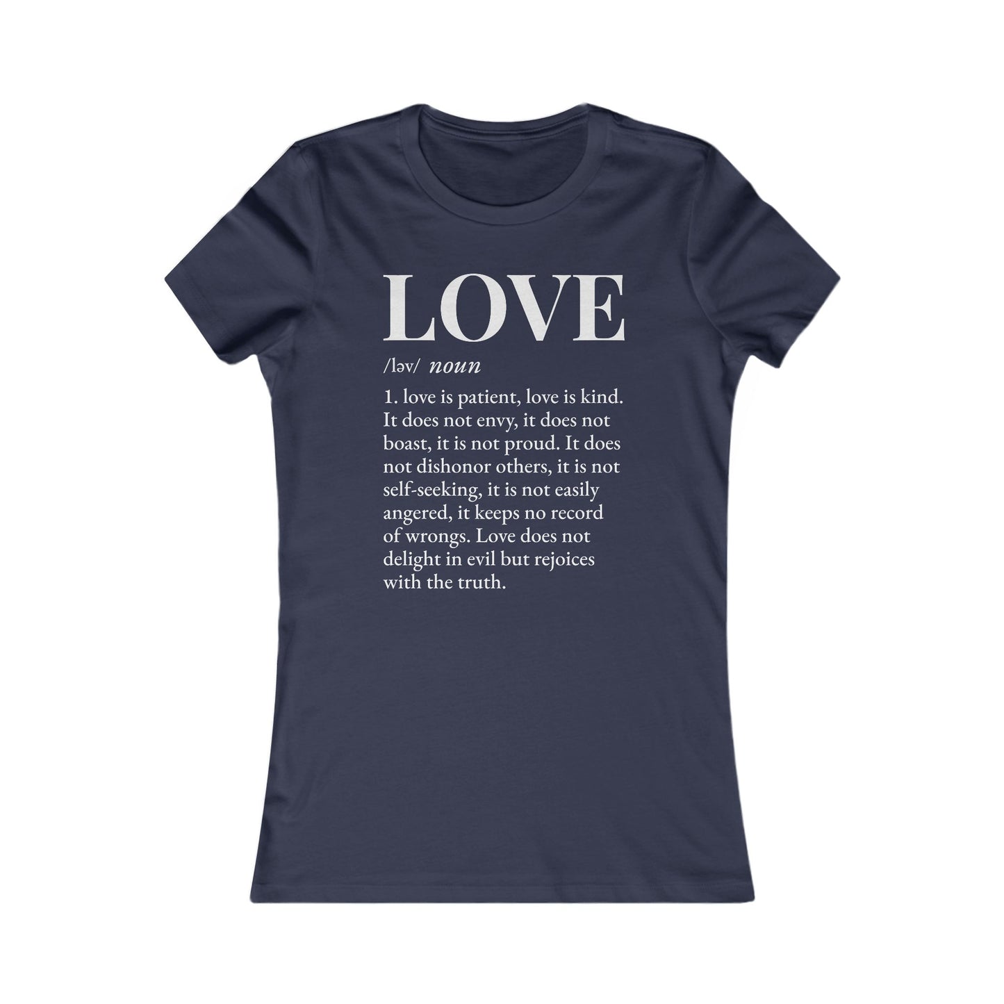 Love defined by 1 Corinthians 13:4-6 - Women