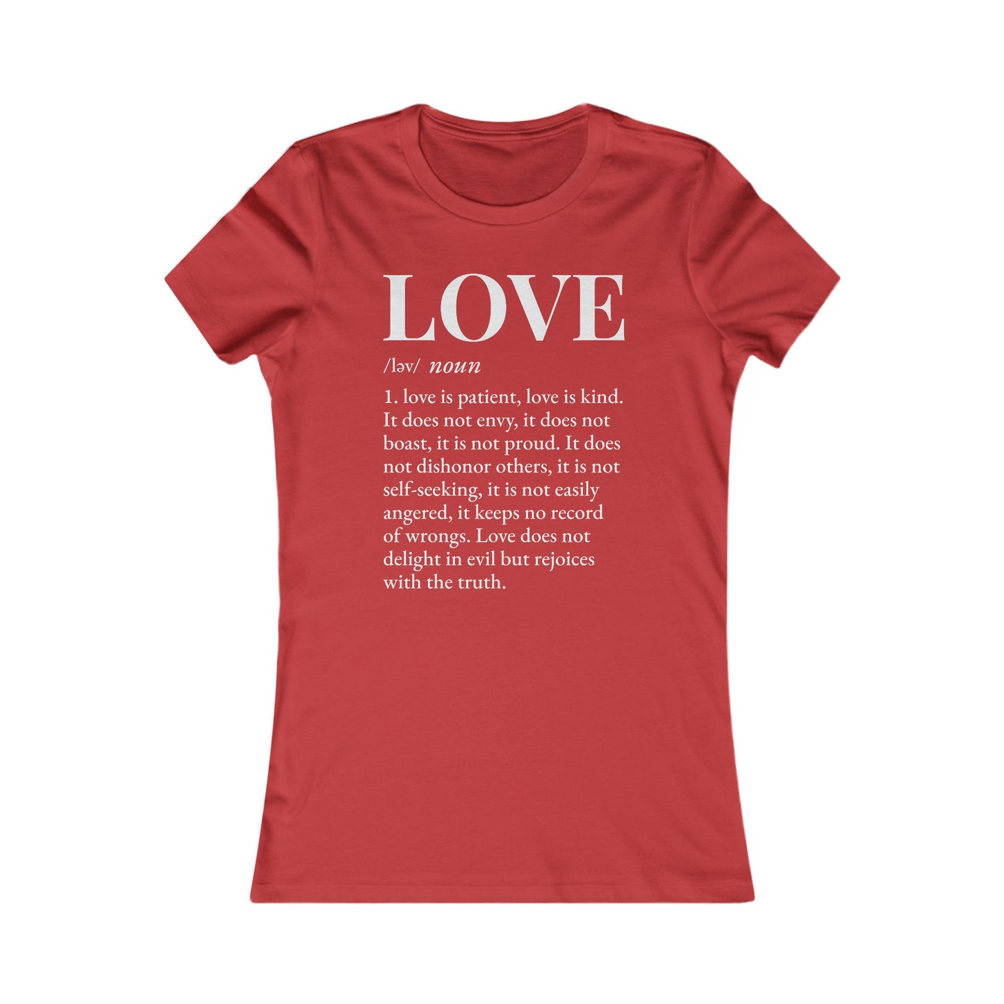 Love defined by 1 Corinthians 13:4-6 - Women