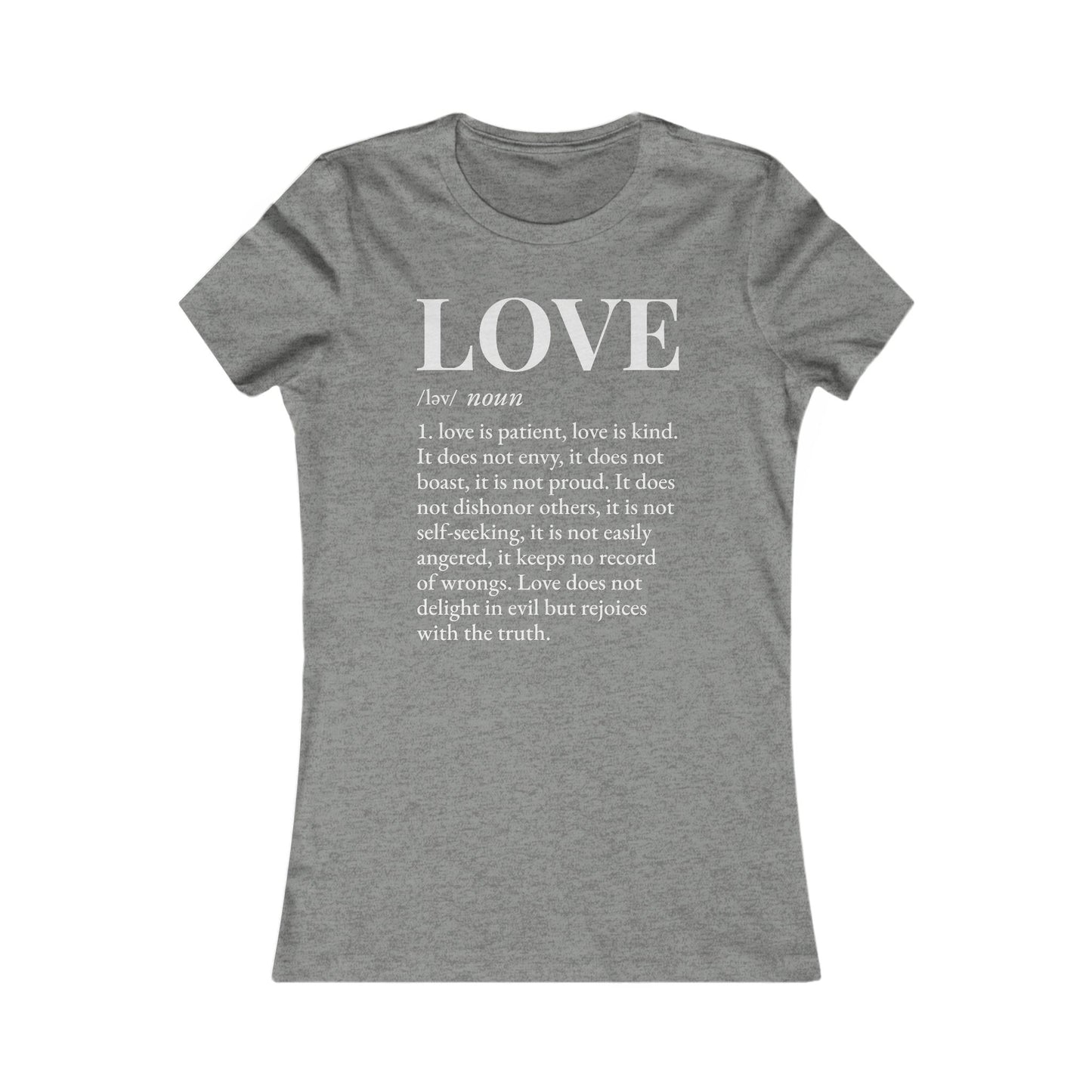 Love defined by 1 Corinthians 13:4-6 - Women