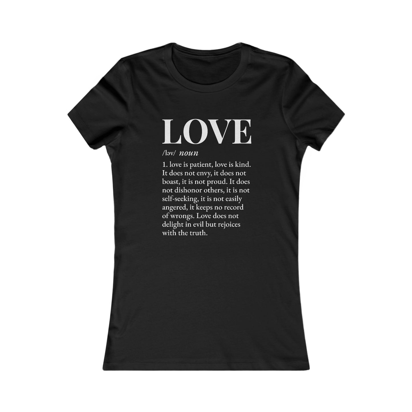 Love defined by 1 Corinthians 13:4-6 - Women
