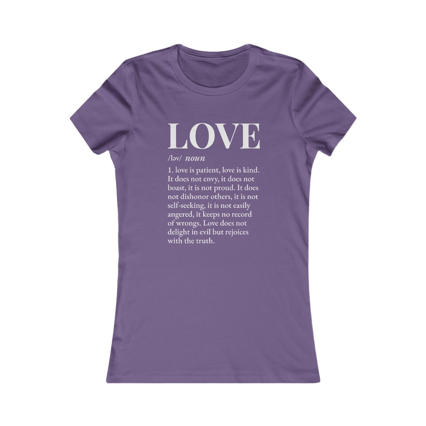 Love defined by 1 Corinthians 13:4-6 - Women