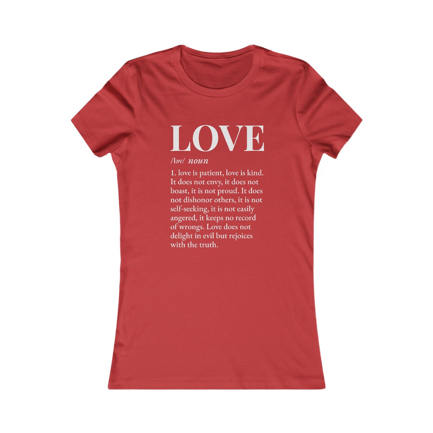 Love defined by 1 Corinthians 13:4-6 - Women