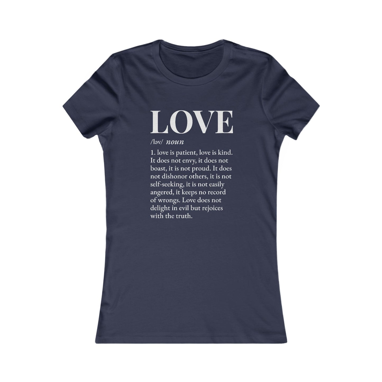 Love defined by 1 Corinthians 13:4-6 - Women