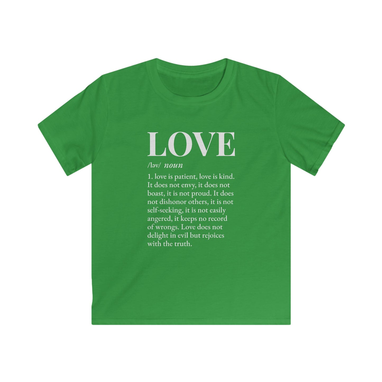 Love defined by 1 Corinthians 13:4-6 - Kids