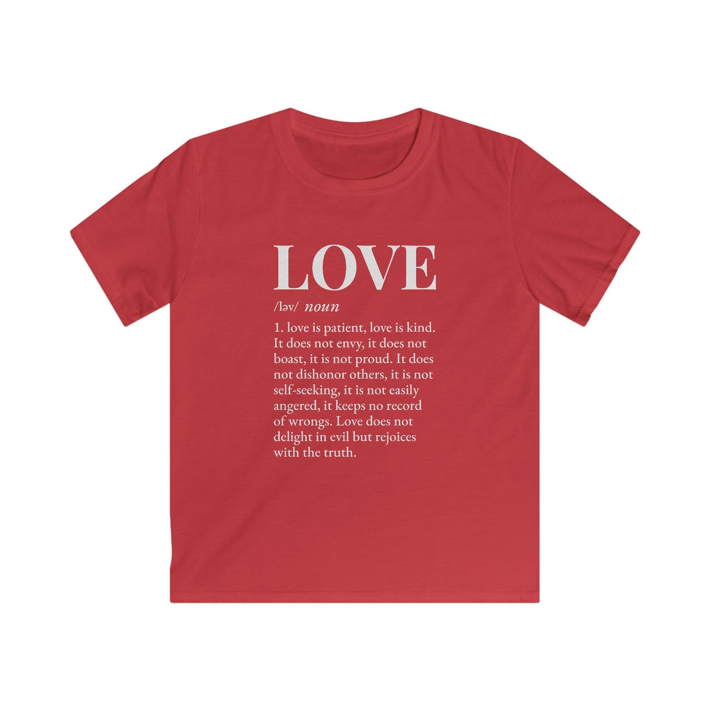 Love defined by 1 Corinthians 13:4-6 - Kids