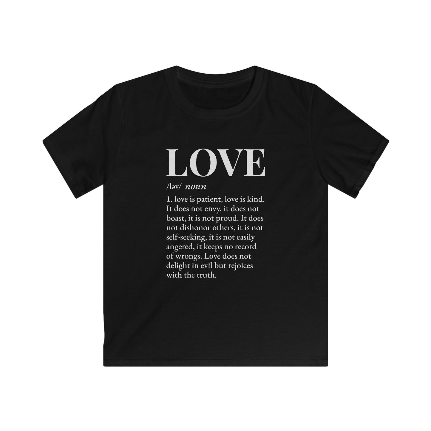 Love defined by 1 Corinthians 13:4-6 - Kids