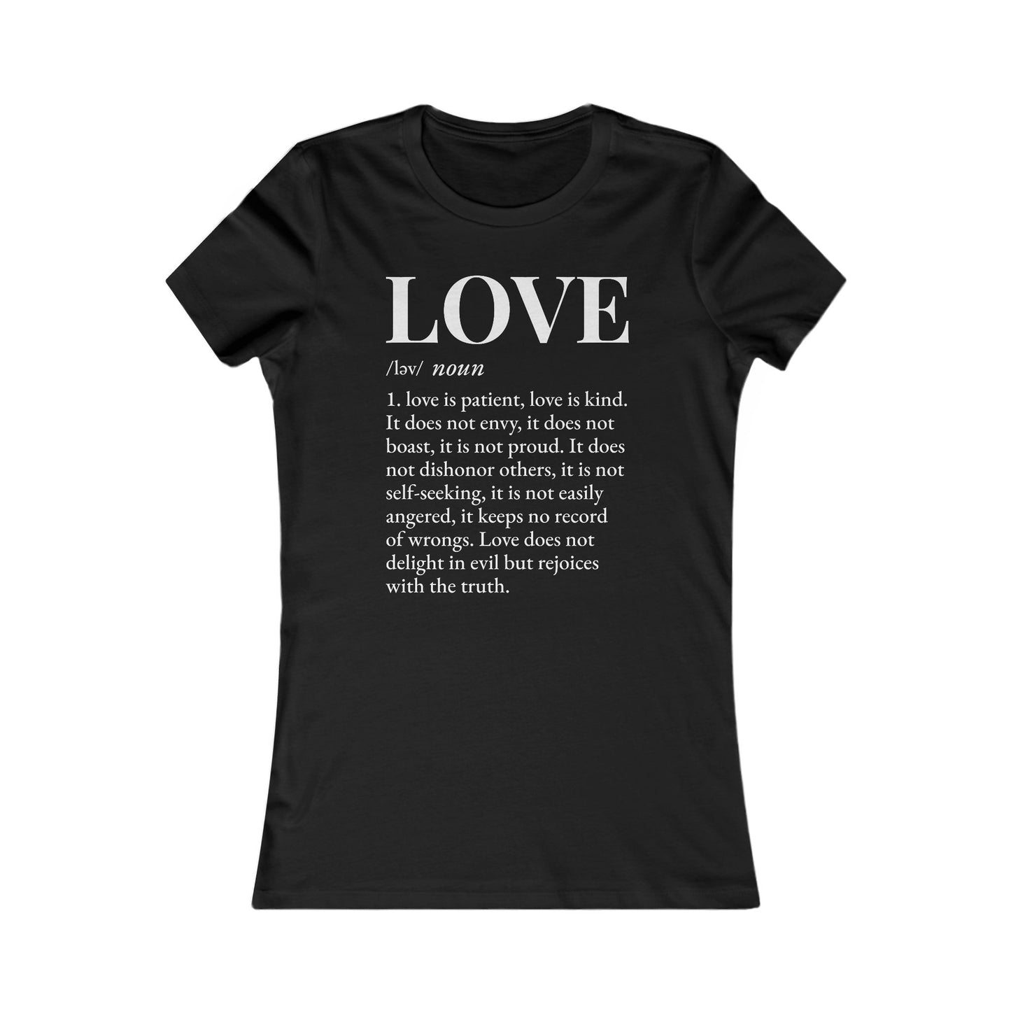 Love defined by 1 Corinthians 13:4-6 - Women