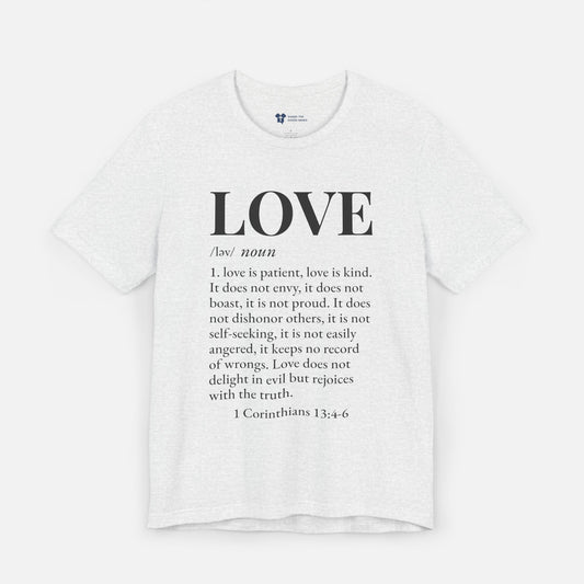 Love defined by 1 Corinthians 13:4-6