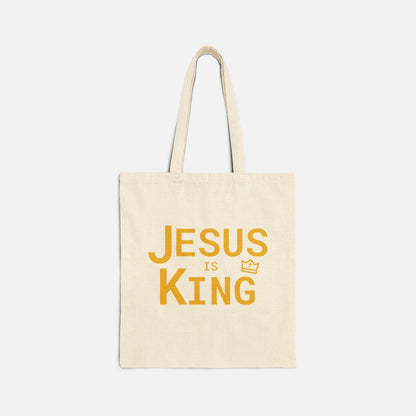 Jesus is King Tote Bag