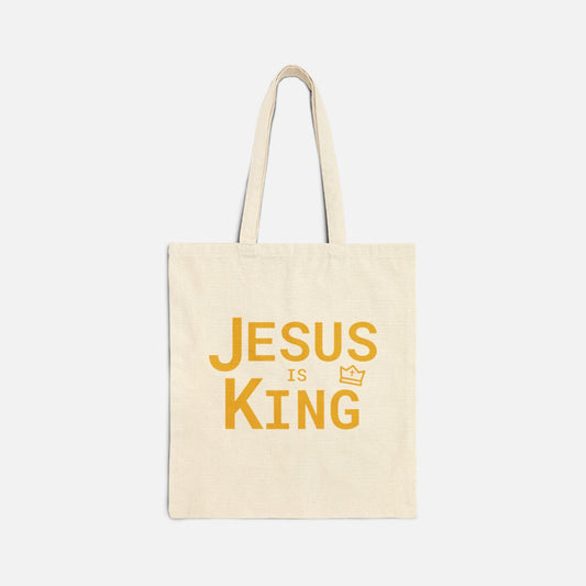 Jesus is King Tote Bag