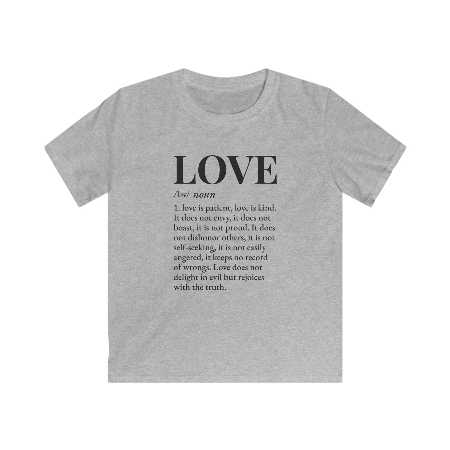 Love defined by 1 Corinthians 13:4-6 - Kids