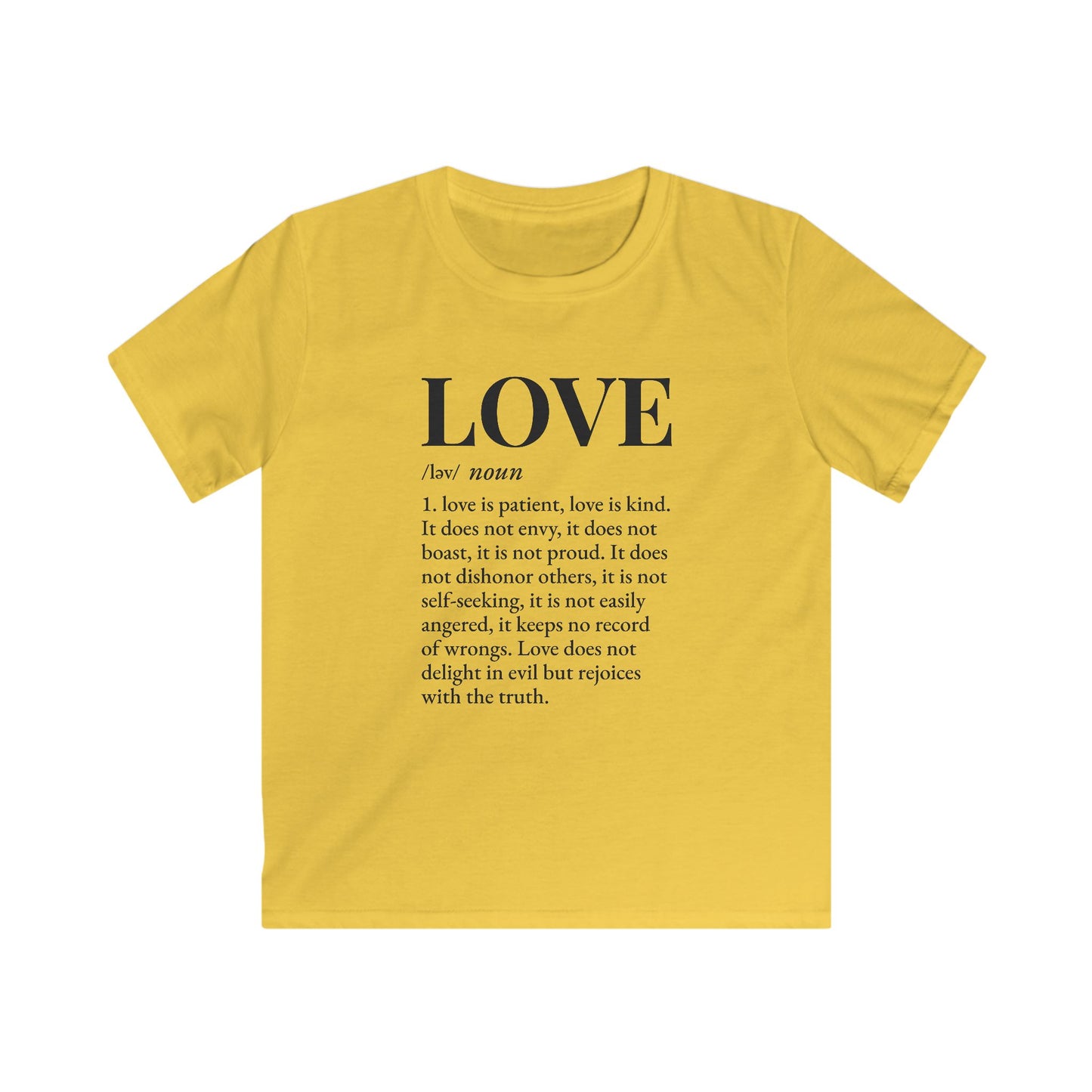 Love defined by 1 Corinthians 13:4-6 - Kids